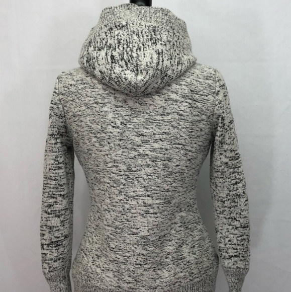 Chunky Knit Sherpa Lined Hooded Jacket - Picture 4 of 5